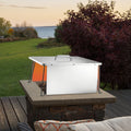 Fire Pit Heat Deflector 645x645mm Square Stainless Steel Wood Burn