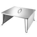Fire Pit Heat Deflector 645x645mm Square Stainless Steel Wood Burn
