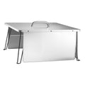 Fire Pit Heat Deflector 645x645mm Square Stainless Steel Wood Burn