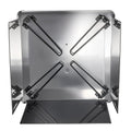 Fire Pit Heat Deflector 645x645mm Square Stainless Steel Wood Burn
