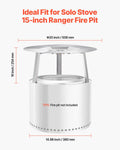 Solo Stove Ranger Heat Deflector 508mm Round Stainless Steel