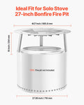 Solo Stove Yukon Heat Deflector 685.8mm Stainless Steel Fire Pit