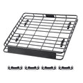 Roof Rack Cargo Carrier, 1095 x 1270 x 105 mm, Universal Rooftop Cargo Basket, Car Top Luggage Holder with 68 kg Max Load Capacity, 4.1 in Fence, Anti-Rust Alloy Steel, Wind Fairing, for SUV Car
