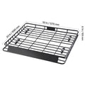 Roof Rack Cargo Carrier, 1095 x 1270 x 105 mm, Universal Rooftop Cargo Basket, Car Top Luggage Holder with 68 kg Max Load Capacity, 4.1 in Fence, Anti-Rust Alloy Steel, Wind Fairing, for SUV Car