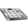 Roof Rack Cargo Carrier, 1095 x 1270 x 105 mm, Universal Rooftop Cargo Basket, Car Top Luggage Holder with 68 kg Max Load Capacity, 4.1 in Fence, Anti-Rust Alloy Steel, Wind Fairing, for SUV Car