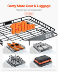 Roof Rack Cargo Carrier 1095x1270mm 68kg Alloy Steel SUV