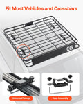 Roof Rack Cargo Carrier 1095x1270mm 68kg Alloy Steel SUV