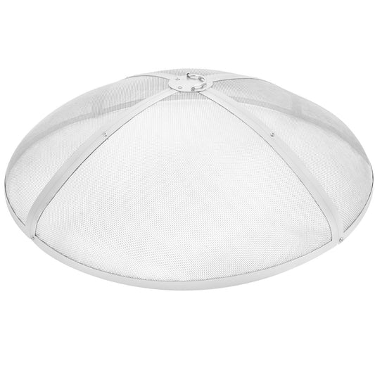 VEVOR Fire Pit Spark Screen Round 30" Heavy Duty Steel Outdoor Firepit Lid