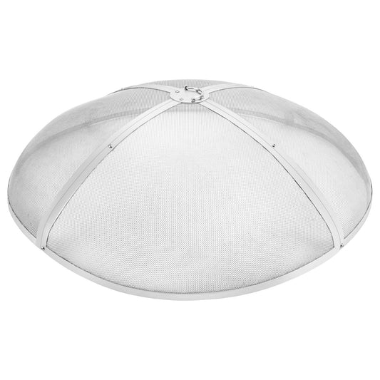 Fire Pit Spark Screen Round 40" Heavy Duty Steel Outdoor Firepit Lid