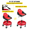 Rolling Garage Stool 300LBS Adjustable Mechanic Workshop Seat