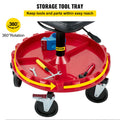 Rolling Garage Stool 300LBS Adjustable Mechanic Workshop Seat