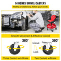 Rolling Garage Stool 300LBS Adjustable Mechanic Workshop Seat