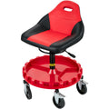 Rolling Garage Stool 300LBS Adjustable Mechanic Workshop Seat