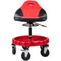 Rolling Garage Stool 300LBS Adjustable Mechanic Workshop Seat