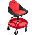 Rolling Garage Stool 300LBS Adjustable Mechanic Workshop Seat
