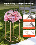 Wedding Flower Stand 10PCS 40cm Column Gold Acrylic Floral Display