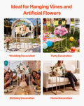 Wedding Flower Stand 10PCS 40cm Column Gold Acrylic Floral Display