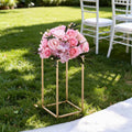 Wedding Flower Stand 10PCS 40cm Column Gold Acrylic Floral Display