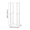 Wedding Flower Stand, 10PCS 50cm Column Flower Stand, Floral Stands with Acrylic Laminate, Cylindrical Cubic Floral Display Rack for Wedding, Party, Birthday, Home, Centerpiece Stands