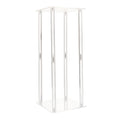 Wedding Flower Stand, 10PCS 50cm Column Flower Stand, Floral Stands with Acrylic Laminate, Cylindrical Cubic Floral Display Rack for Wedding, Party, Birthday, Home, Centerpiece Stands