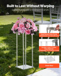 10PCS 50cm Wedding Flower Stand Acrylic Column Cylindrical Floral Display