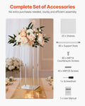 10PCS 50cm Wedding Flower Stand Acrylic Column Cylindrical Floral Display