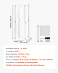 10PCS 50cm Wedding Flower Stand Acrylic Column Cylindrical Floral Display
