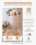 10PCS 60cm Gold Metal Column Flower Stand Wedding Floral Display