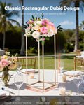 Wedding Flower Stand 10PCS 60cm Column Gold Floral Display Rack