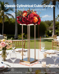 Wedding Flower Stand 10PCS 60cm Column Gold Metal Floral Display
