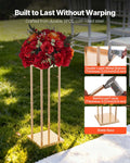 Wedding Flower Stand 10PCS 60cm Column Gold Metal Floral Display