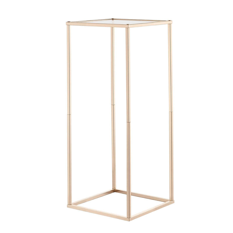10PC 60cm Gold Column Flower Stand Acrylic Wedding Floral Display