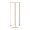 10PCS 60cm Gold Hexagonal Flower Column Stand Wedding Floral Display
