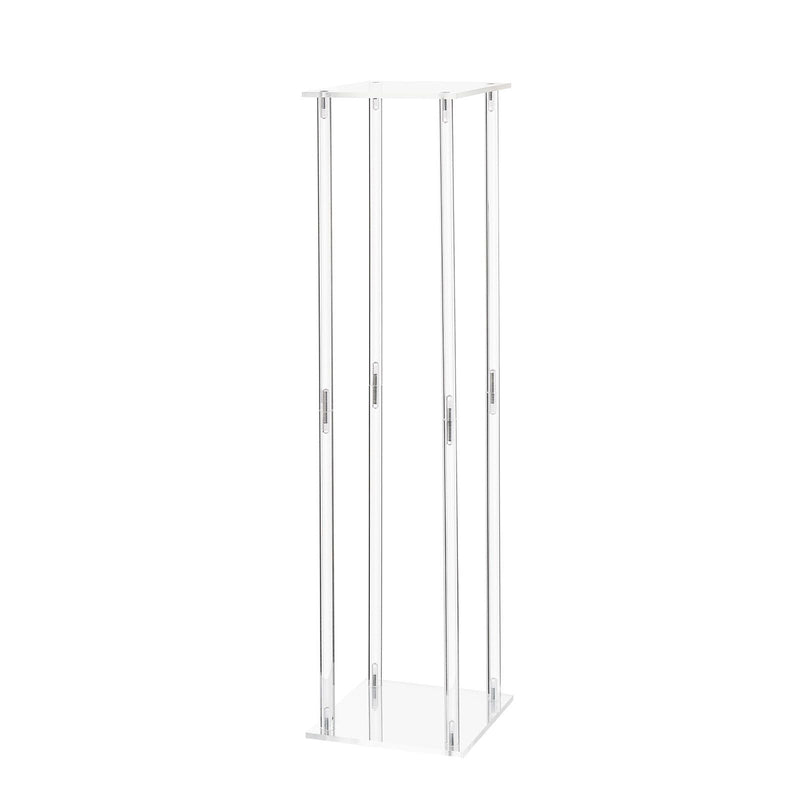 10PCS 80cm Wedding Flower Stand Acrylic Column Floral Display Rack