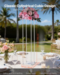 10PCS 80cm Wedding Flower Stand Acrylic Column Floral Display Rack