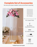 10PCS 80cm Wedding Flower Stand Acrylic Column Floral Display Rack