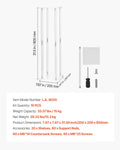 10PCS 80cm Wedding Flower Stand Acrylic Column Floral Display Rack
