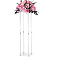 10PCS 80cm Wedding Flower Stand Acrylic Column Floral Display Rack
