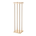 Wedding Flower Stand 10PCS 80cm Gold Metal Cylindrical Floral Display