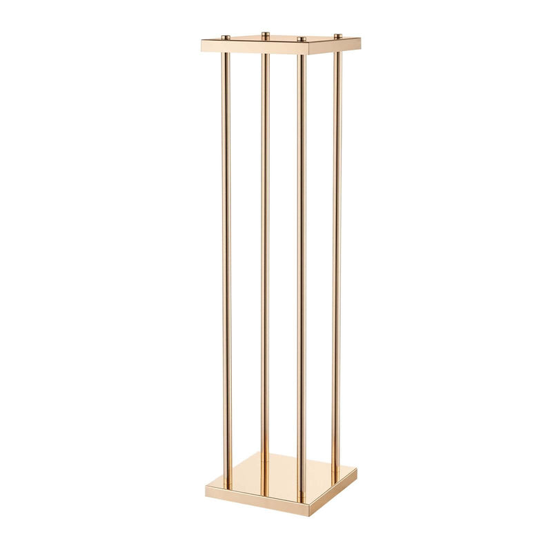 Wedding Flower Stand 10PCS 80cm Gold Metal Cylindrical Floral Display