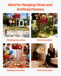 Wedding Flower Stand 10PCS 80cm Gold Metal Cylindrical Floral Display