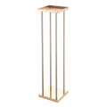 Wedding Flower Stand 10PCS 80cm Gold Metal Cylindrical Floral Display
