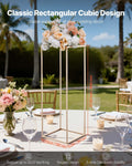 10PCS 80cm Gold Wedding Flower Stand Column Floral Display Rack