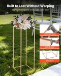 10PCS 80cm Gold Wedding Flower Stand Column Floral Display Rack