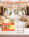 10PCS 80cm Gold Wedding Flower Stand Column Floral Display Rack