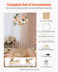 10PCS 80cm Gold Wedding Flower Stand Column Floral Display Rack