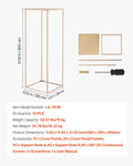 10PCS 80cm Gold Wedding Flower Stand Column Floral Display Rack