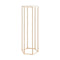 10PCS 80cm Wedding Flower Stand Column Gold Acrylic Hexagonal