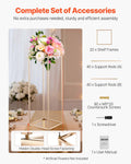 Wedding Flower Stand 10PCS 80cm Column Gold Floral Display Rack