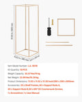Wedding Flower Stand 10PCS 80cm Column Gold Floral Display Rack